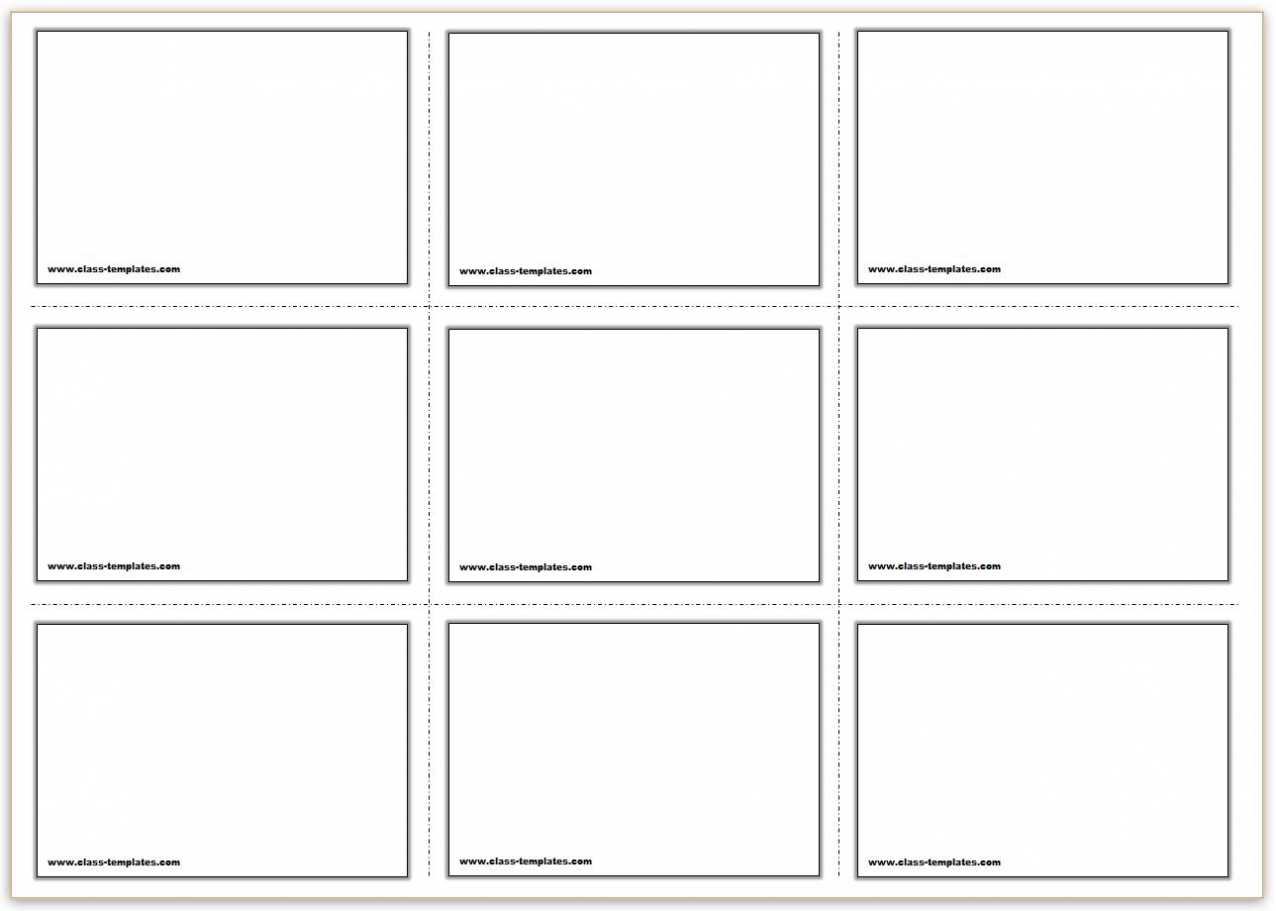 Free Printable Flash Cards Template inside Free Printable Flash Cards Template