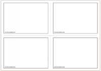 Free Printable Flash Cards Template with regard to Cue Card Template