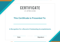 Free Sample Format Of Certificate Of Appreciation Template with Certificate Of Recognition Word Template