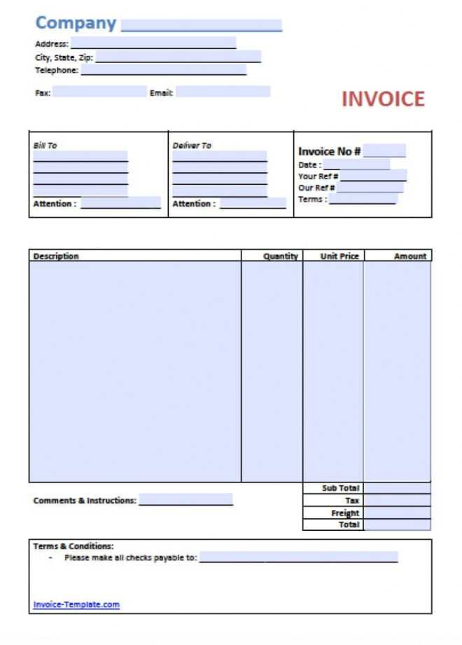 Free Simple Basic Invoice Template | Pdf | Word | Excel throughout Microsoft Invoices Templates Free