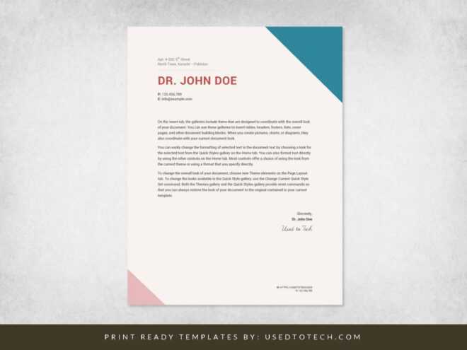 Free Simplest Personal Letterhead Format In Word - Used To Tech inside Personal Letterhead Templates