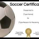 Free Soccer Certificate Maker | Edit Online And Print At Home with regard to Soccer Award Certificate Templates Free