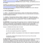Free Software Development Non-Disclosure Agreement (Nda intended for Standard Confidentiality Agreement Template