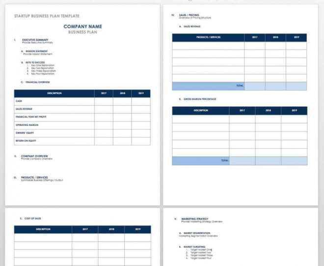 Free Startup Business Plan Templates | Smartsheet with regard to Financial Plan Template For Startup Business