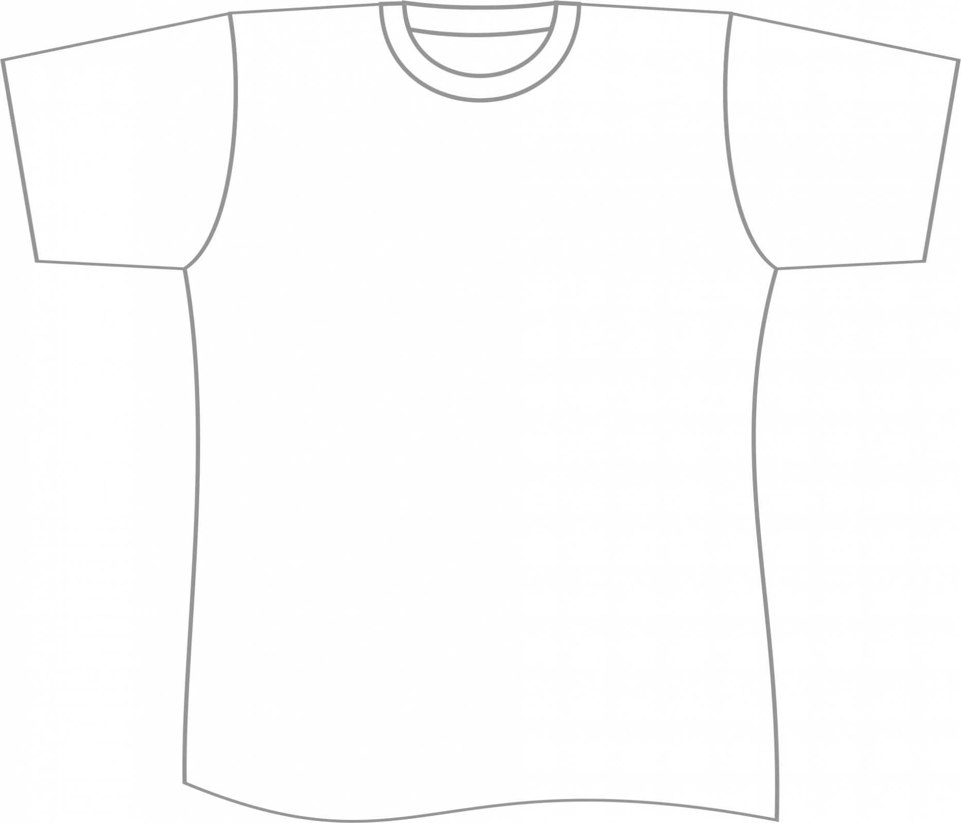 Printable Blank Tshirt Template