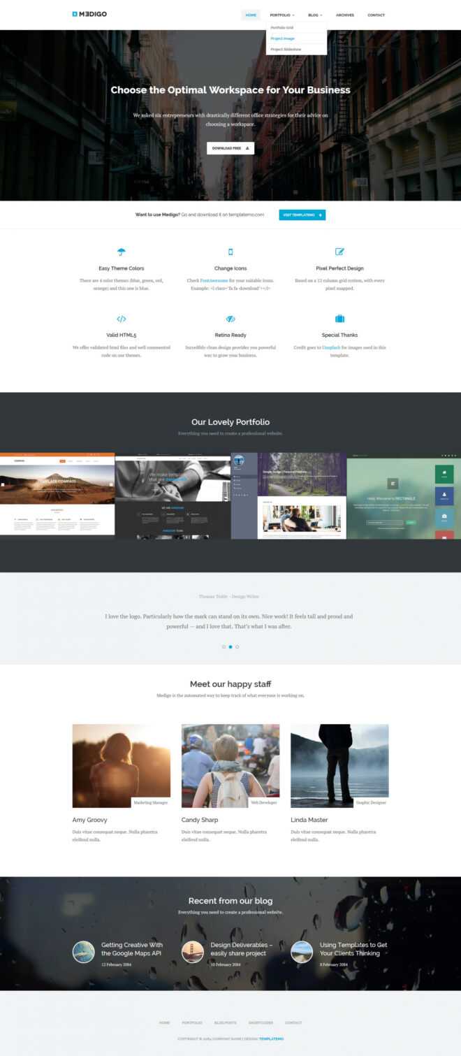 Free Template 460 Medigo intended for Free Css Website Templates With Drop Down Menu