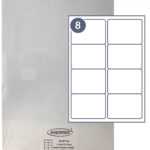 Free Template For Inerra Blank Labels - 8 Per Sheet inside Template For Labels 8 Per Sheet