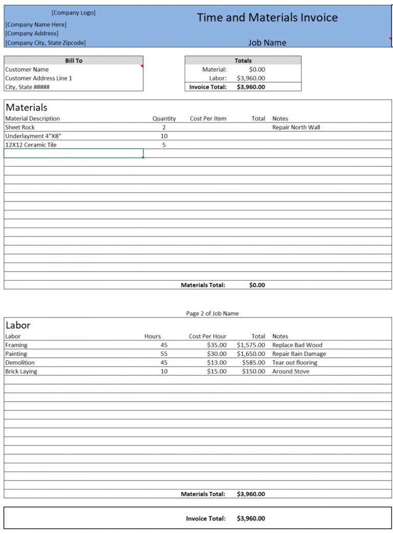 time-and-material-invoice-template