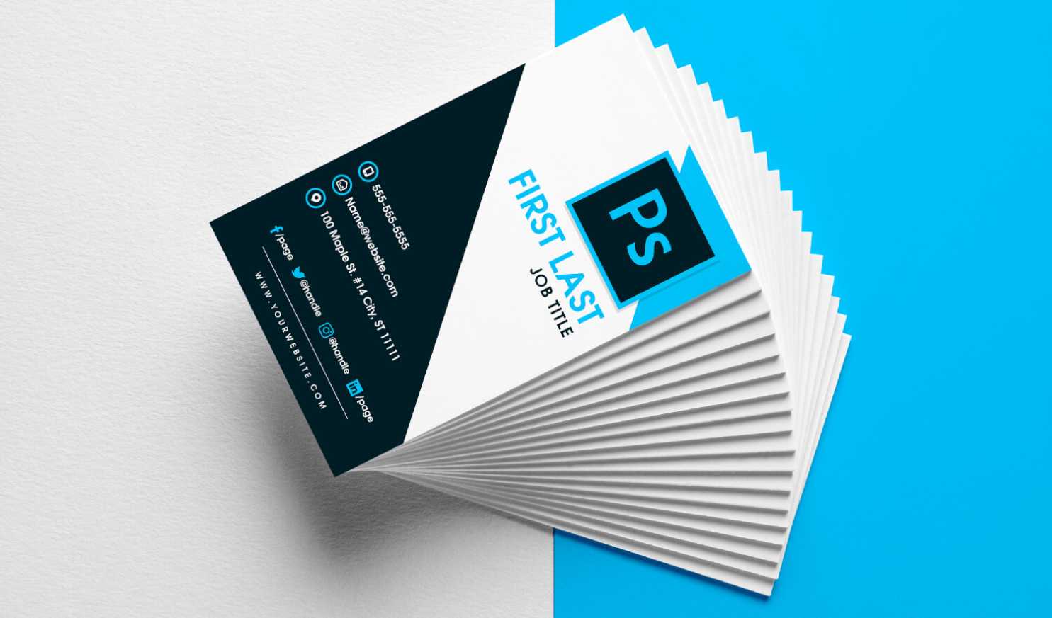 Business Card Template Photoshop Cs6 – Great Professional Template Design