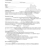 Free Warranty Agreement | Free To Print, Save &amp; Download in Product Warranty Agreement Template