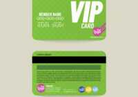 Front And Back Vip Member Card Template Royalty Free Vector with Membership Card Template Free
