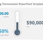 Fundraising Thermometer Powerpoint Template inside Thermometer Powerpoint Template