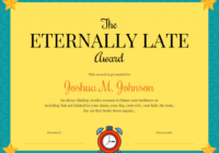 Funny Certificate Template for Fun Certificate Templates