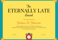 Funny Certificate Template inside Funny Certificates For Employees Templates