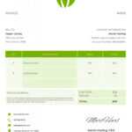 Gardening - Invoice Template | Visme with Gardening Invoice Template
