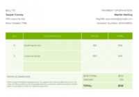 Gardening - Invoice Template | Visme with Gardening Invoice Template