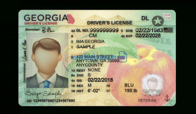 Georgia Driver License Psd Template : High Quality Psd Template inside Georgia Id Card Template