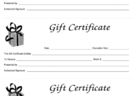 Gift Certificate Template - Fill Out And Sign Printable Pdf Template |  Signnow intended for Publisher Gift Certificate Template