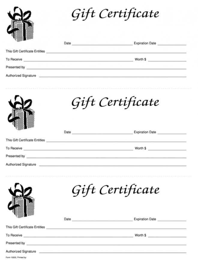 Gift Certificate Template - Fill Out And Sign Printable Pdf Template |  Signnow intended for Publisher Gift Certificate Template