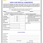 Golf Cart Rental Agreement - Fill Out And Sign Printable Pdf Template |  Signnow for Golf Cart Rental Agreement Template