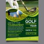 Golf Tournament Flyer Design Template Royalty Free Vector regarding Golf Outing Flyer Template