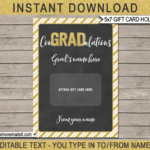 Graduation Gift Card Holder with Graduation Gift Certificate Template Free