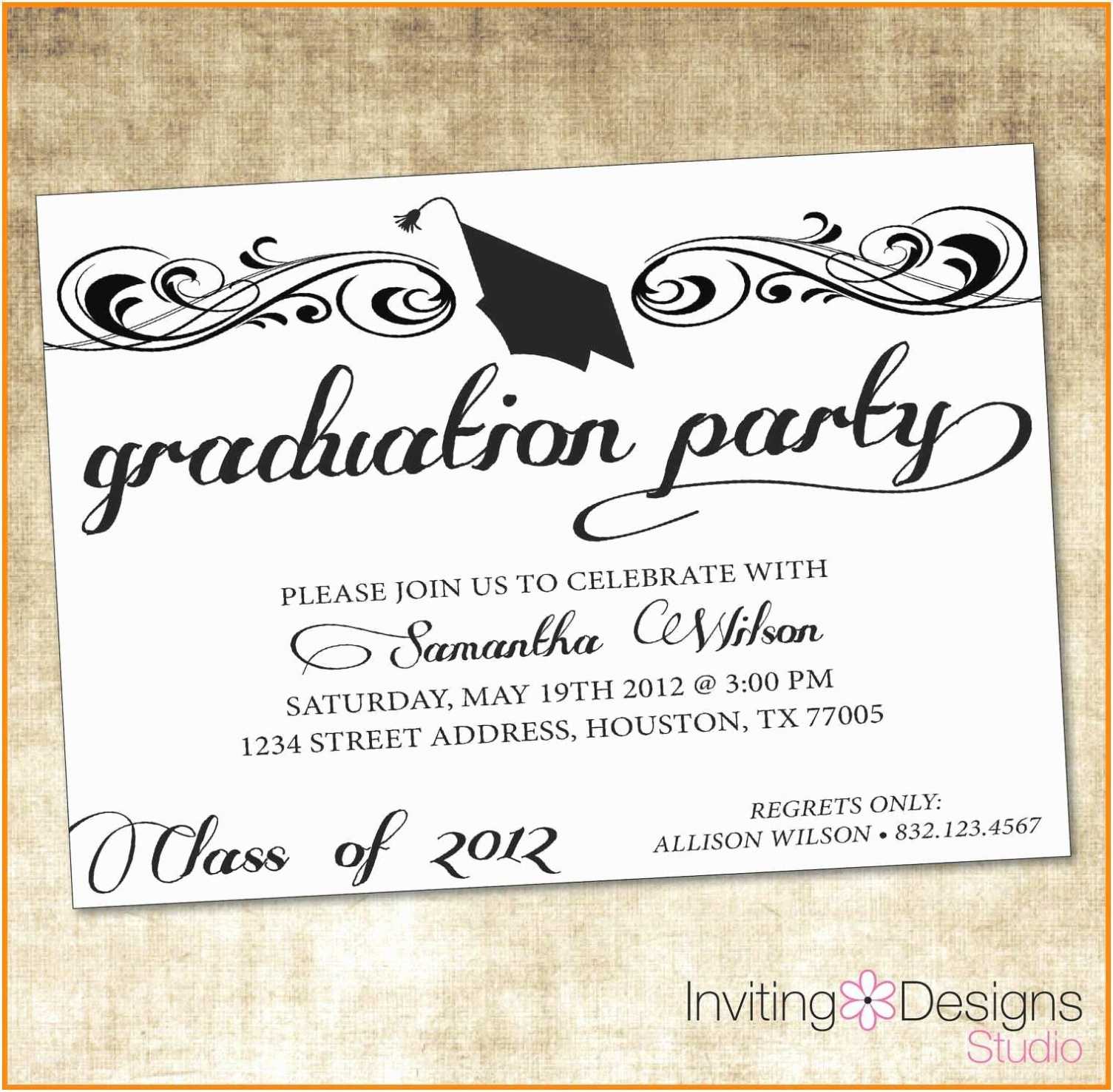 Graduation Party Invitation Templates Free Graduation Party with Graduation Party Invitation Templates Free Word