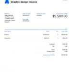 Graphic Design Invoice Template. Customize And Send In 90 regarding Invoice Template For Designers