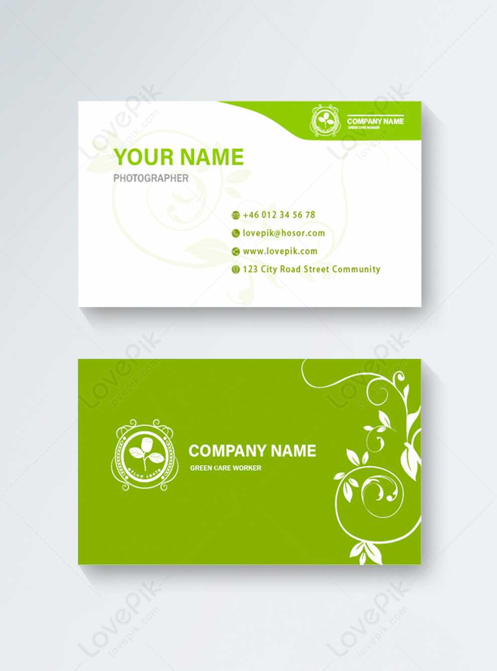 Green Lawn Care Business Card Template Image_Picture Free within Lawn Care Business Cards Templates Free