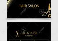 Hair Salon, Hair Stylist Business Card Vector Template for Hair Salon Business Card Template