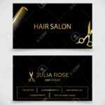 Hair Salon, Hair Stylist Business Card Vector Template for Hair Salon Business Card Template