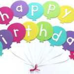 Happy Birthday Banner Diy Template | Balloon Birthday Banner regarding Free Happy Birthday Banner Templates Download