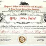 Harry Potter Certificate Template - Lewisburg District Umc in Harry Potter Certificate Template