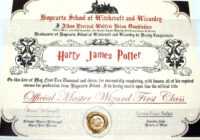 Harry Potter Certificate Template - Lewisburg District Umc in Harry Potter Certificate Template