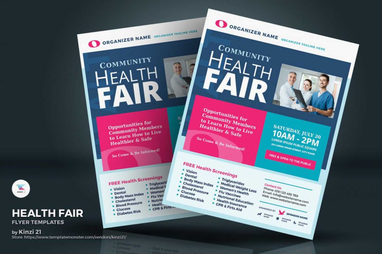 Health Fair Flyer Template Free ~ Addictionary throughout Health Fair Flyer Templates Free