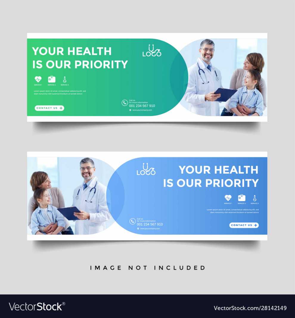 Healthcare Medical Banner Promotion Template Vector Image with Medical Banner Template