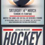 Hockey Match Flyer Template regarding Hockey Flyer Template