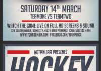 Hockey Match Flyer Template regarding Hockey Flyer Template