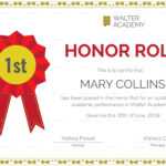 Honor Roll Certificate Design Template In Psd, Word pertaining to Honor Roll Certificate Template