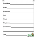 Horse Stall Card Template - Fill Online, Printable, Fillable pertaining to Horse Stall Card Template