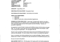 Hospital Operative Report | Templates At Allbusinesstemplates inside Operative Report Template