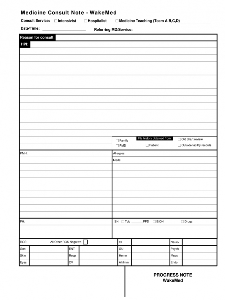 Hospitalist Progress Note Template - Fill Out And Sign Printable Pdf  Template | Signnow within Hospital Progress Note Template