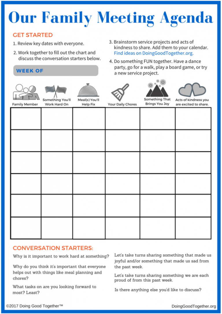 family-meeting-agenda-template