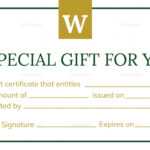 Hotel Gift Certificate Design Template In Psd, Word within Indesign Gift Certificate Template