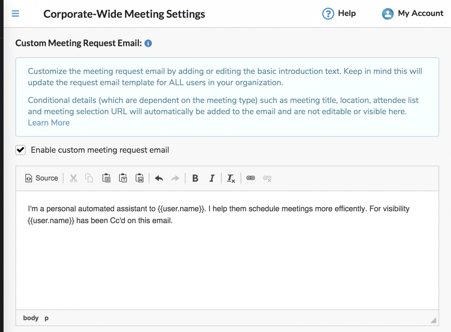 How Do Custom Email Invites Work? - Faq @ Zoom.ai in Email Template For Meeting Invitation