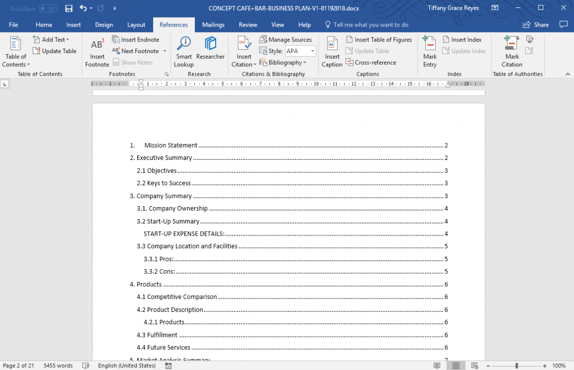 word-2013-table-of-contents-template