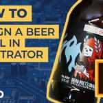 How To Design A Beer Bottle Label In Adobe Illustrator - Print Production  Design Tutorial throughout Adobe Illustrator Label Template