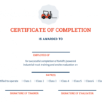 How To Get Your Forklift License (Certification) - Safesite intended for Forklift Certification Template