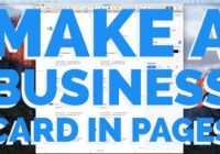 How To Make A Business Card In Pages For Mac (2016) within Business Card Template Pages Mac