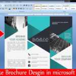 How To Make Brochure Design In Microsoft Office Word (Ms Word) | Make  Awesome Brochure Design | within Office Word Brochure Template